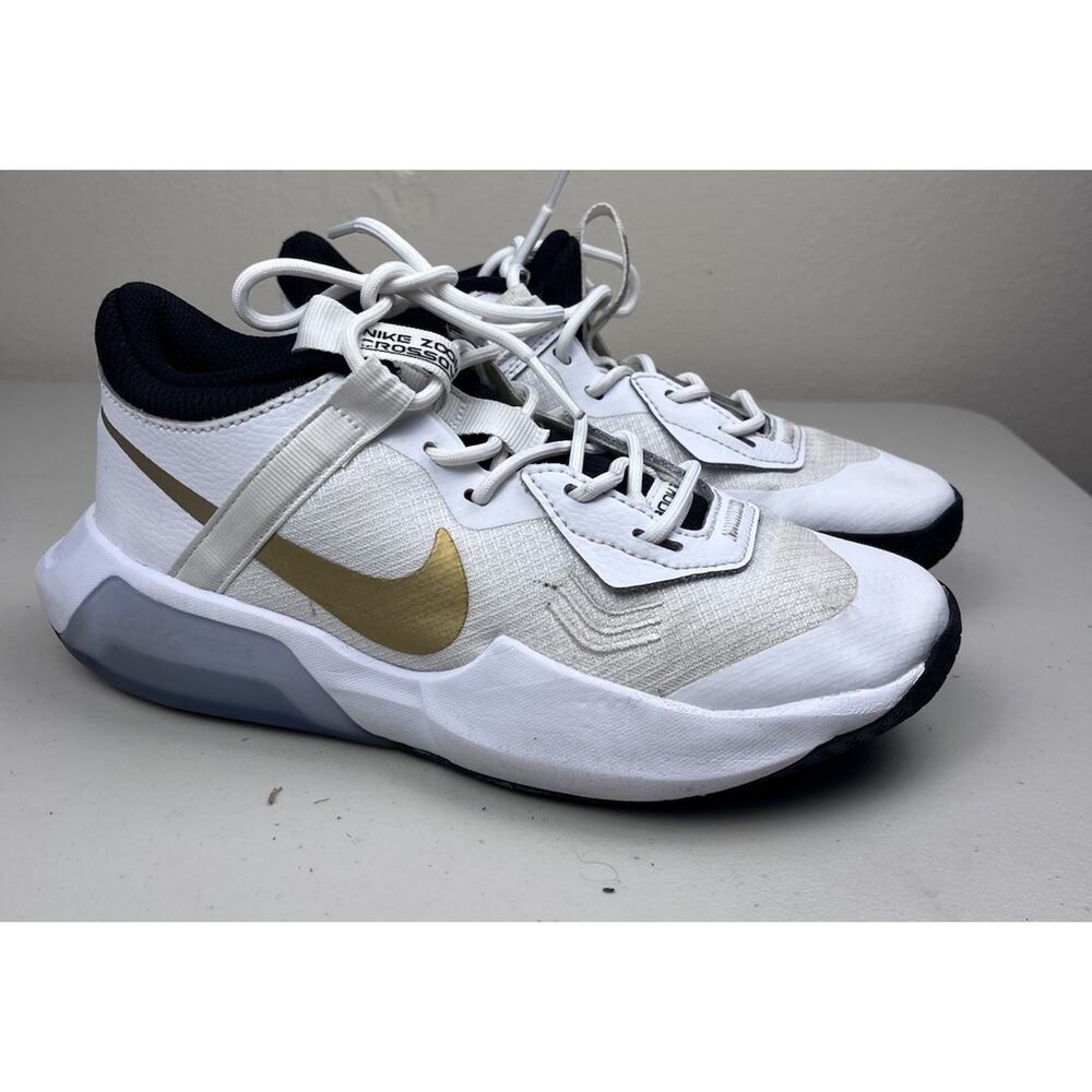 Nike Air Zoom Crossover GS White Gold DC5216-100 Youth Size 4Y Sneakers - Picture 5 of 8